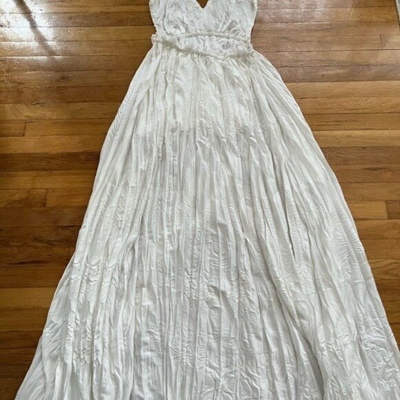 Lulus Snowy Meadow Crocheted Ivory Maxi Dress XL A001472 - Picture 9 of 12